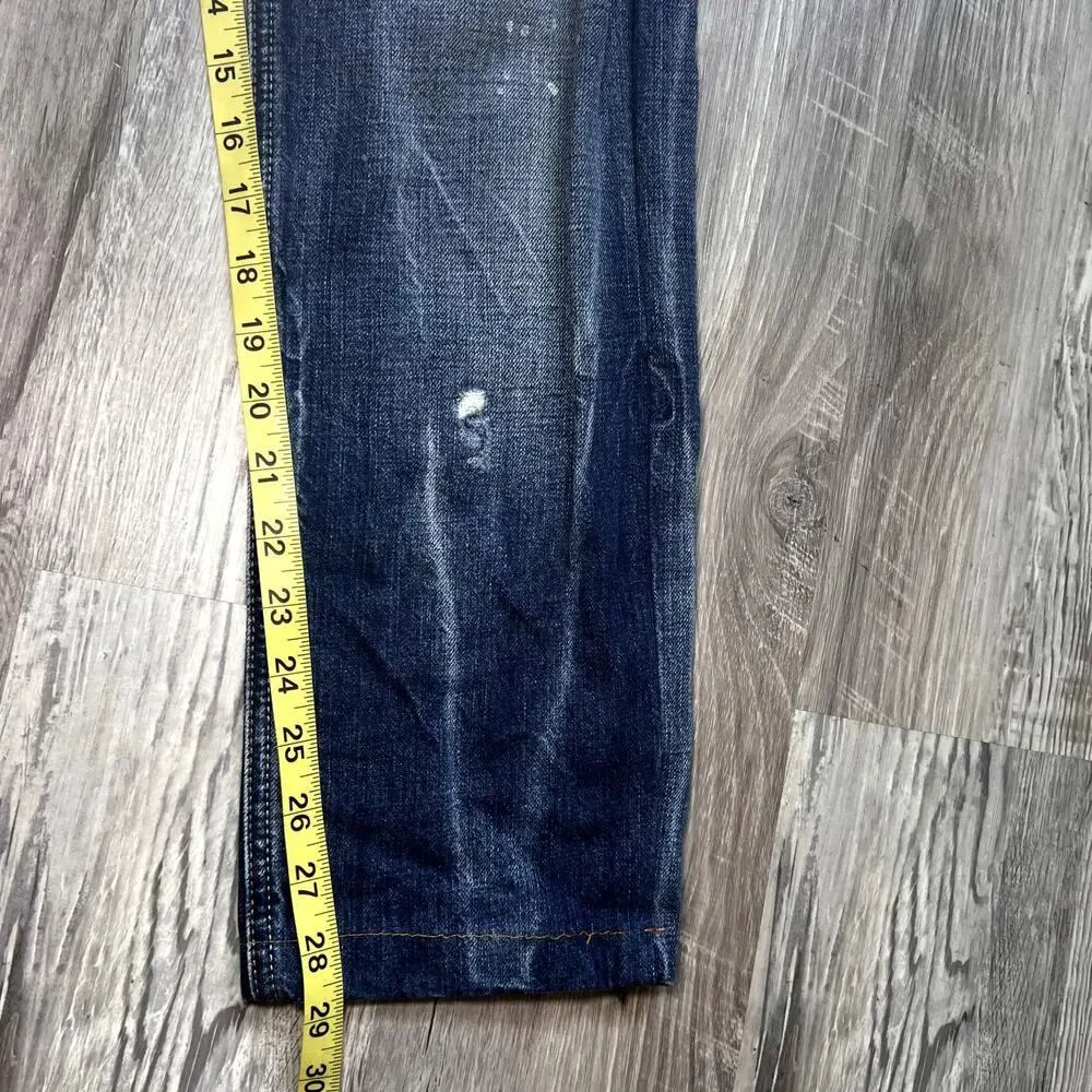 JUSTCAVALLI Mens Distressed Denim Jeans